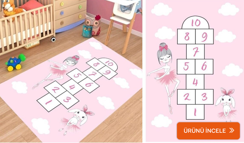 Vivense bebek odası halısı