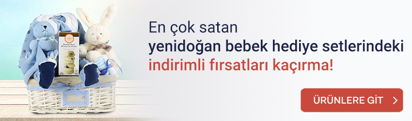 Yeni doğan bebek hediye sepeti